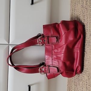COACH SOHO RED BAG Leather  No H1060-F15045